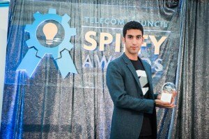 Zuk Avraham after winning SPIFFY Award