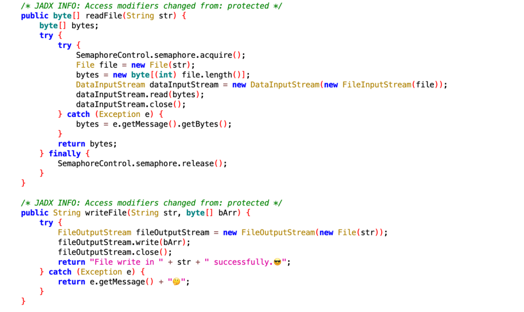 Figure 3: File read/write
