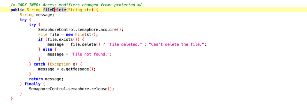 Figure 4: FileDelete