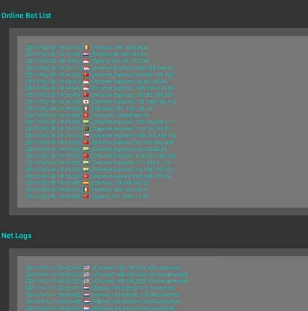 Figure 6: Screenshot of attacked victims.