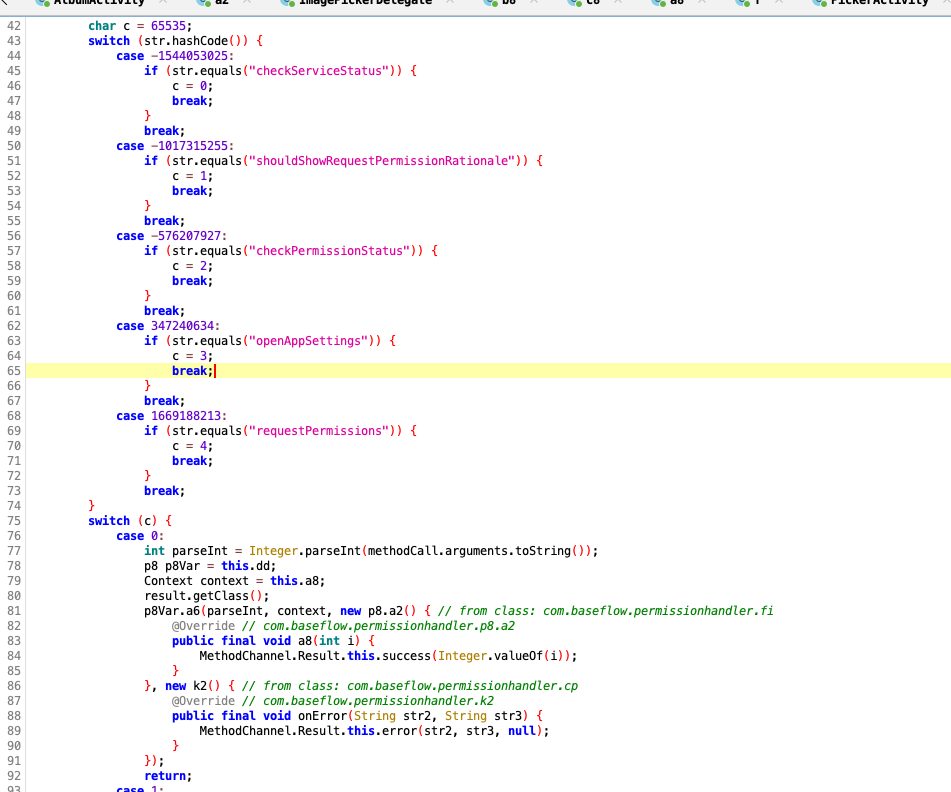 Image 15: Flutter method “checkServiceStatus” responsible of triggering the flow presented in Image 14