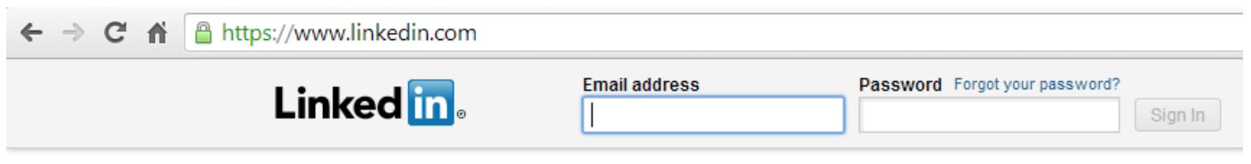 linkedin login
