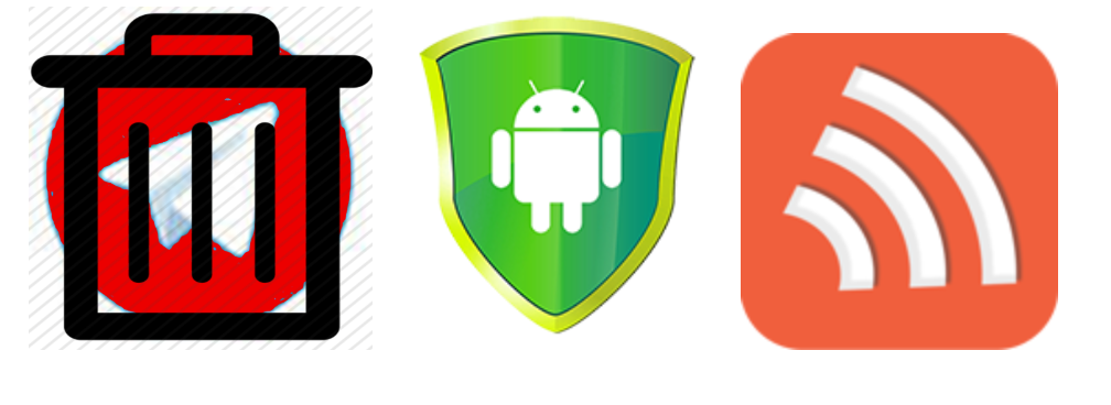 Figure: Delete Telegram, DroFirewall and VPN easy launcher icons